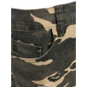 Camo Distressed Bermuda Shorts - Acu Camouflage S